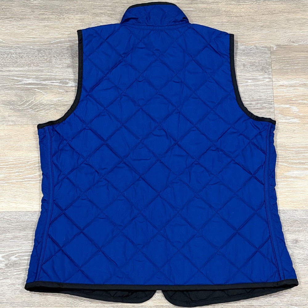 Lauren Ralph Lauren Reversible Quilted Vest Royal Blue Black WomensPetite Medium - Picture 5 of 10